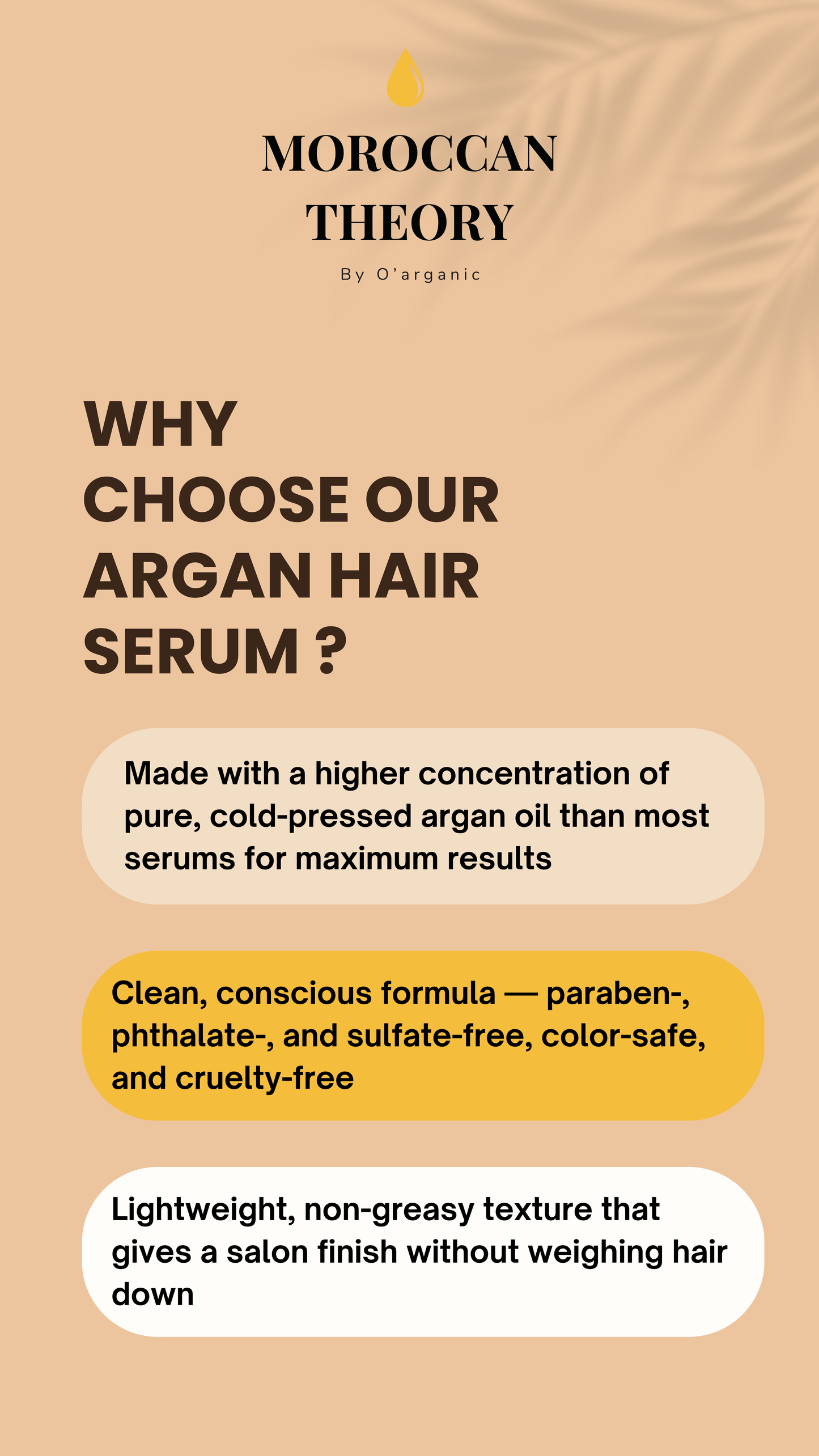 Argan Hair Serum with a Hint of Amber