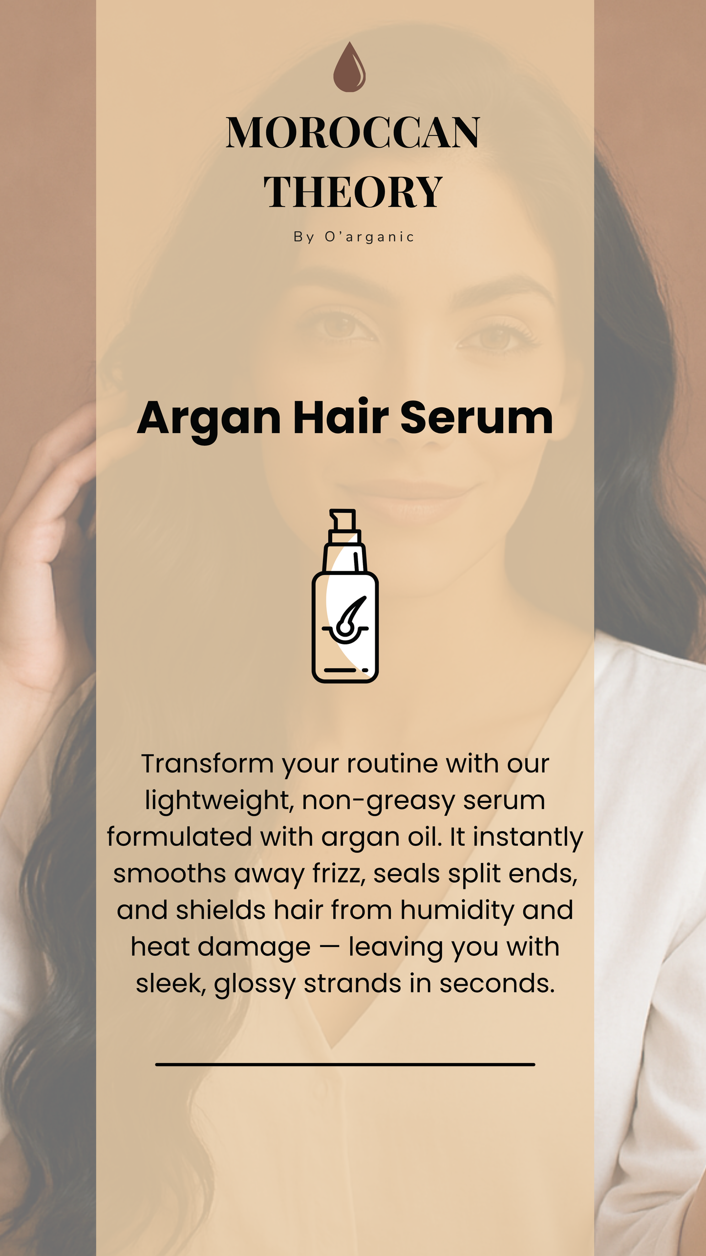 Argan Hair Serum with a Hint of Amber